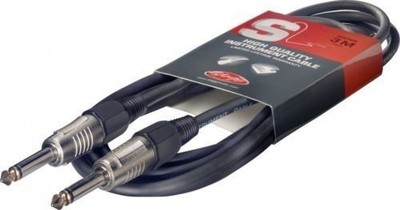 Stagg SGC3DL 10 Foot Professional Guitar Cable With Noise Free Metal Connectors