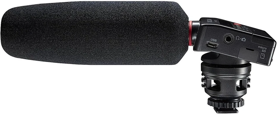 Tascam DR-10SG Kamera-montierbarer Audiorecorder mit Shotgun Mikrofon jp