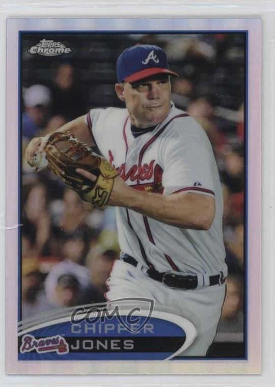2012 Topps Chrome Refractor Chipper Jones #96 HOF 0d08