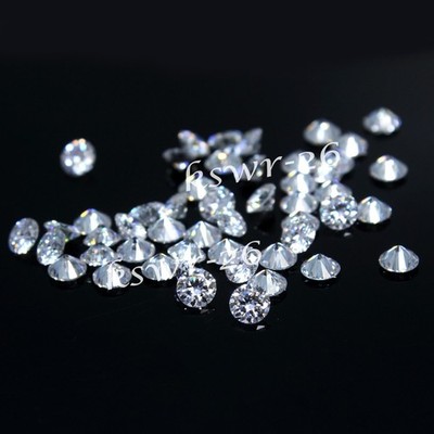 Natural Certified D Color VVS1 Brilliant Cut 2.30 MM Round Diamond 50 Pcs Lot