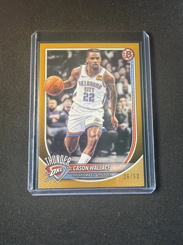 2025 Bowman Basketball Gold Border Cason Wallace #185