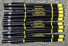 Vtg Sanford Accent Lite Pencil Yellow Highlighters Box Of 10 Quick Reference USA