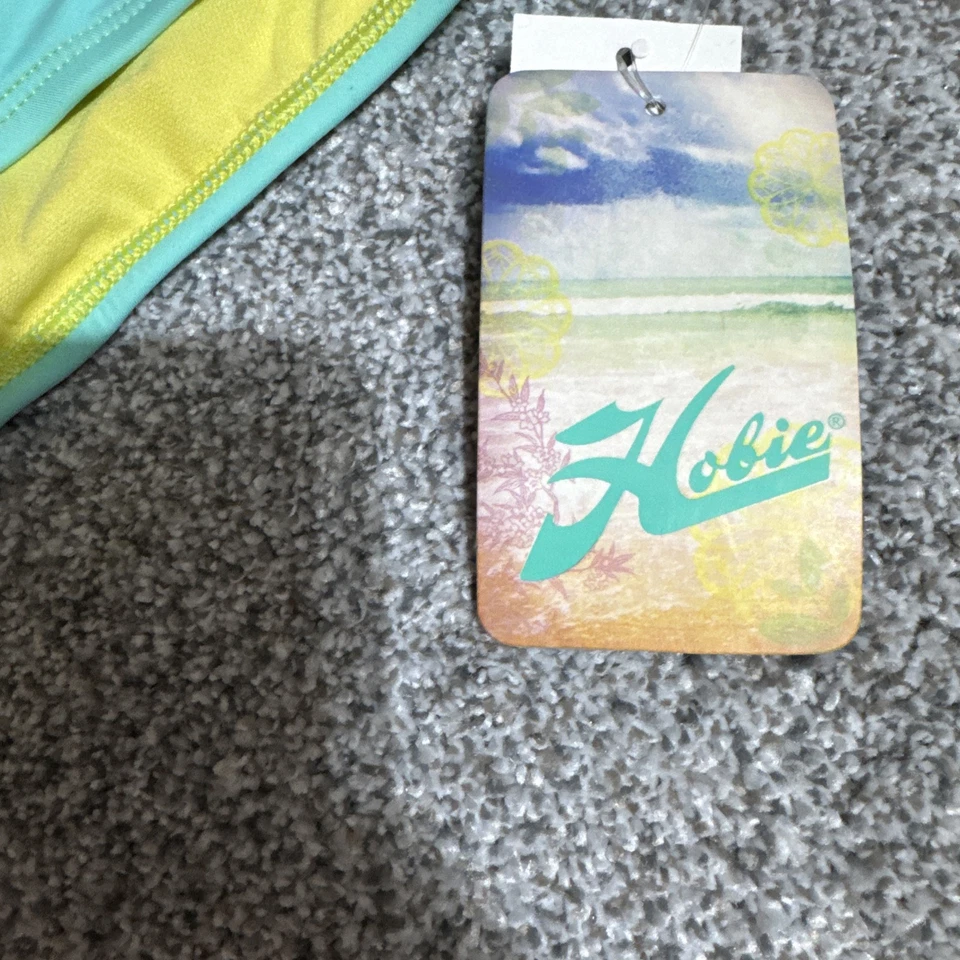 Parte inferior de natación de bikini retro años 80 90 Y2K S bloques de colores festival playa juguetona deportiva Foto 2 de 4