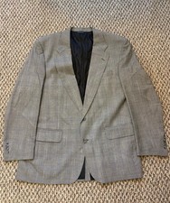Vintage Burberrys Glen Plaid 100 Wool 2 Piece Suit Men's Fits 40R Pleated Pants