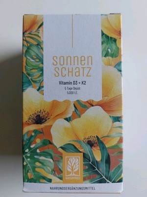 Vitamin D3 K2 Magnesium 5000 IE Komplex 15 Monate Vorrat Sonnenschatz NATURTREU 