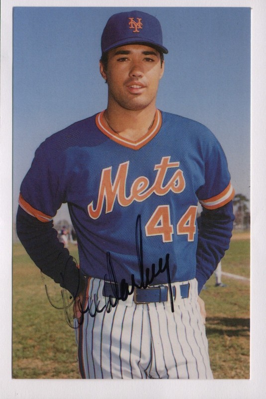 1985 Baseball Postcard Ron Darling New York Mets Announcer Autographed