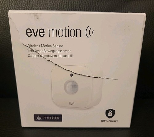 Eve Motion (matter) - Smart Wireless Motion Sensor With Light, IPX3 Water NewOBx - Picture 2 of 11