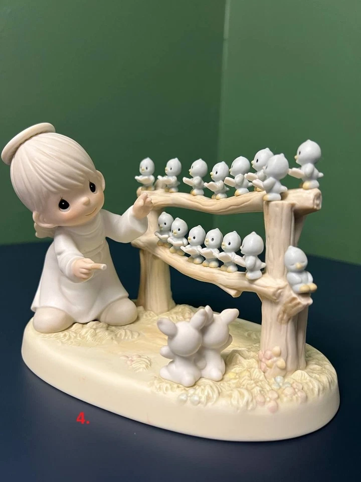 Lote de 25 estatuetas colecionáveis vintage Enesco 1978–2003 Precious Moments - Imagem 4 de 4