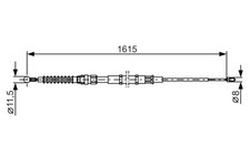 BOSCH Bremsseil Seilzug Feststellbremse 1 987 482 328 für SKODA 3T5 SUPERB 3T4 2