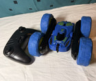 RC Stunt Car Toy with Remote Controller - Blue/Black/Green Color flipping 2 side — photo 1