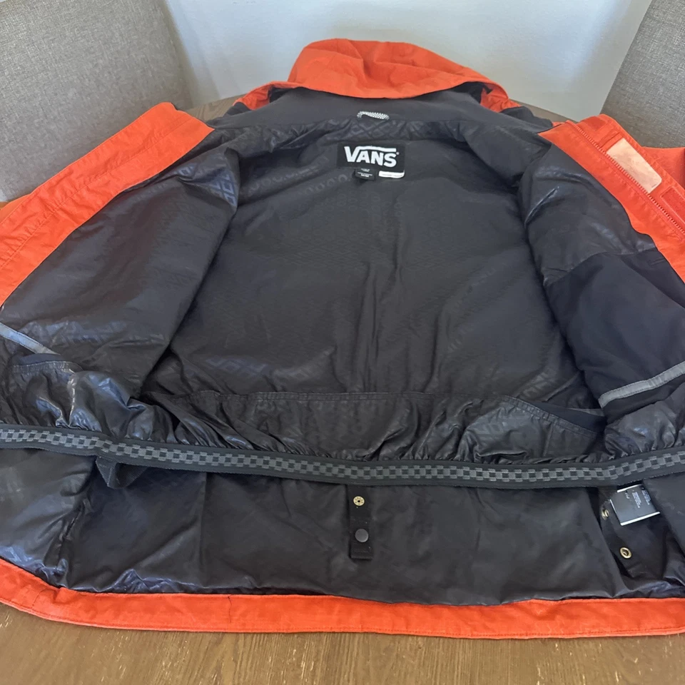 VANS Off The Wall Jacket Men’s Medium ORANGE Reflector Ski Snowboard - Image 4 of 4