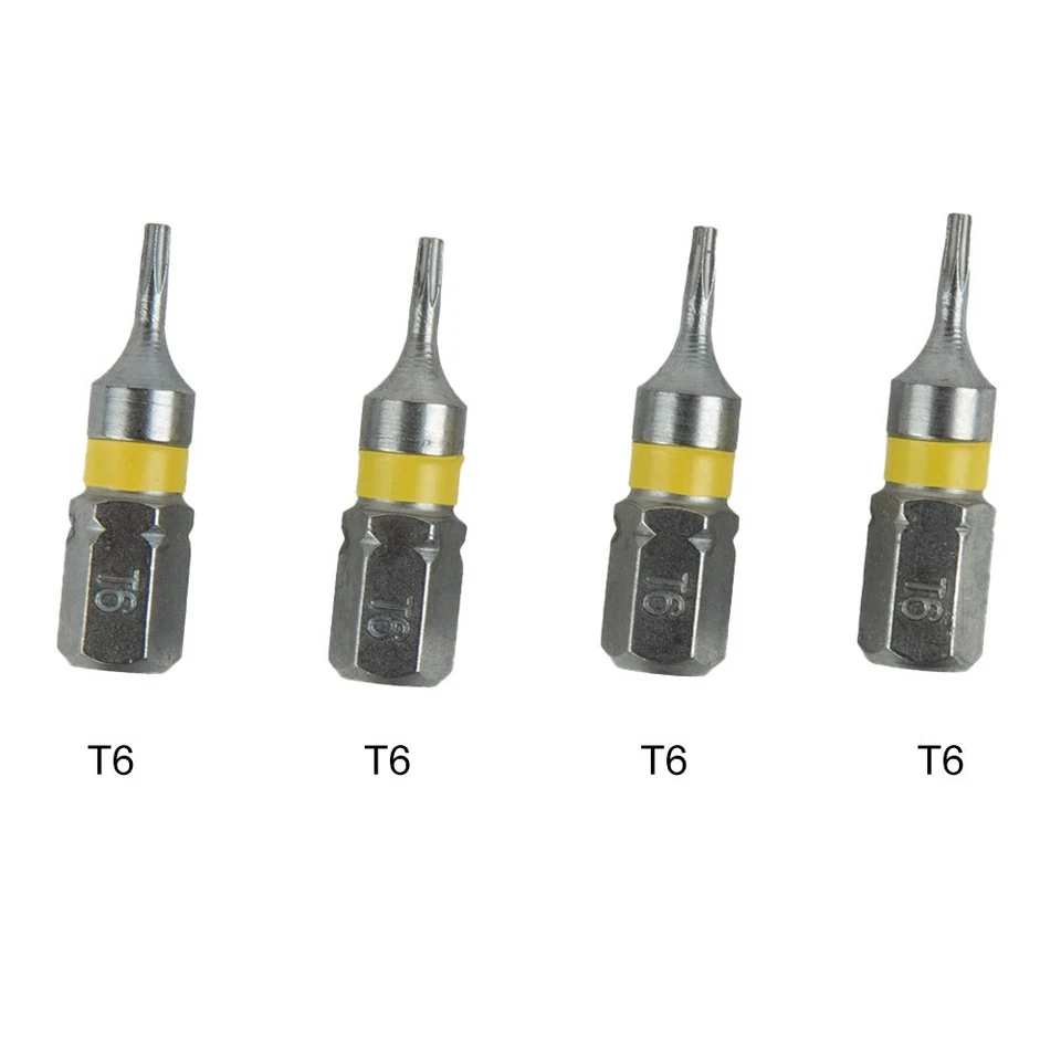Hand Tools Screwdriver Bit 25mm 4Pc Hex Shank High Hardness-T40 Hex Head - Image 2 of 4