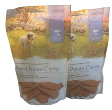 2-9.3oz Bag Caledon Farms Natural Sweet Potato Chews Dog Treat total 18oz 5/2026