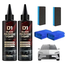 Glass Polishing Liquid D1,Car Glass Oil Film Remover,Glasses Polishing Compound,