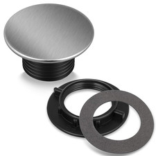 Kitchen Faucet Hole Cover Stainless Steel, Premium Sink Tap Hole Cover, Brushed
