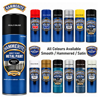 Hammerite Sprühfarbe direkt auf Rost Aerosol schnelltrocknend Metall 400ml