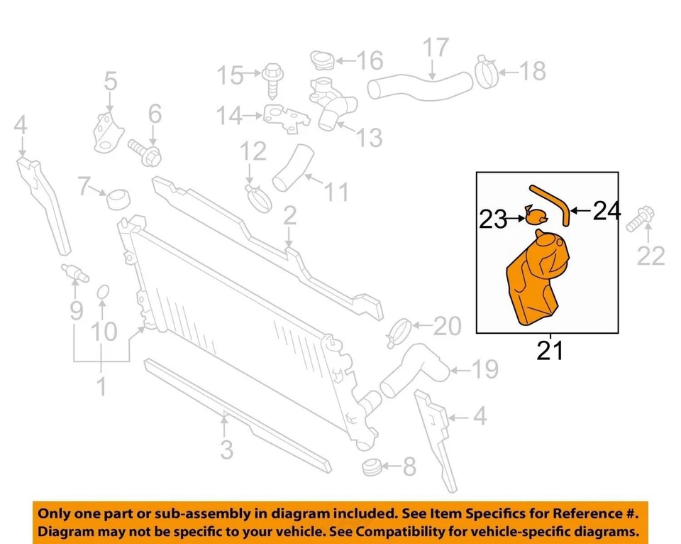2016 Subaru BRZ Coolant Overflow Bottle OEM 106K Miles - LKQ432688743 - Изображение 4 из 4