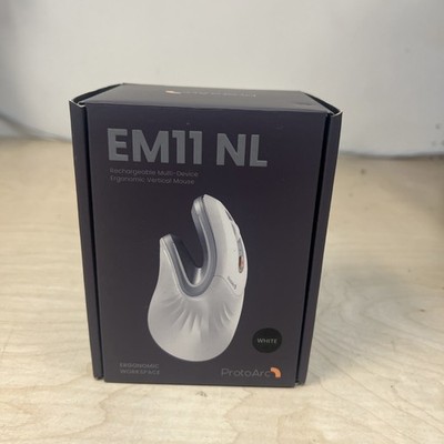 ProtoArc Ergonomic Mouse EM11 NL Wireless Vertical Multi-device White