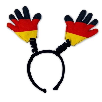 Germany Headband with Waving Hands Merchandise Black Red Gold #40