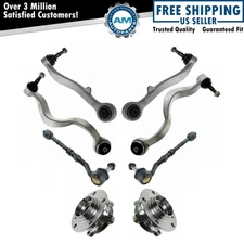 Front Control Arm Ball Joint Tie Rod End Wheel Hub Bearing 8pc Kit