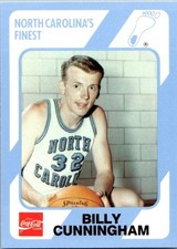 1989-90 Collegiate Collection/Coca-Cola North Carolina's - Billy Cunningham #40