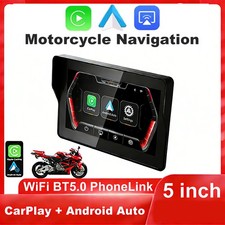 5-Inch Motorcycle CarPlay Screen Wireless Android Auto for Moto Google Assistant