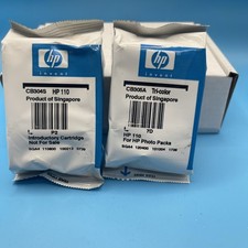 Genuine HP 110 ink cartridge Tricolor , Black CB305A CB304S