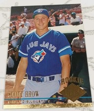 1994 Fleer Ultra Rookie Baseball Card#435 Scott Brow Blue Jays