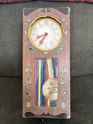 The Golden Hours Library 12 Golden Story Books Boxset 1967 Grandfather Clock