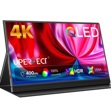 QLED 4K Portable Monitor 15.6" 3840x2160 IPS HDR Gaming Monitor mini HDMI Type-C