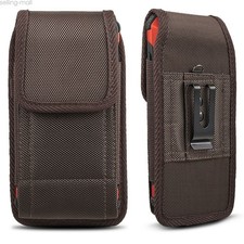 Heavy Duty Vertical Cell Phone Pouch Case Holder Holster Carrying Belt Clip US