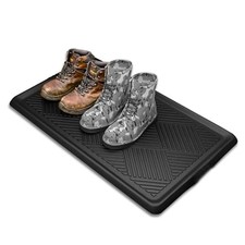 Boot Tray for Entryway, Rubber Mat for Shoe Organizer, 27.5" x16