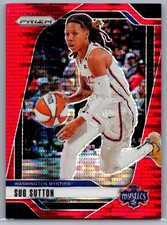 2024 Panini Prizm WNBA SUG SUTTON Red Pulsar Rookie #51 /299 RC Mystics Wings