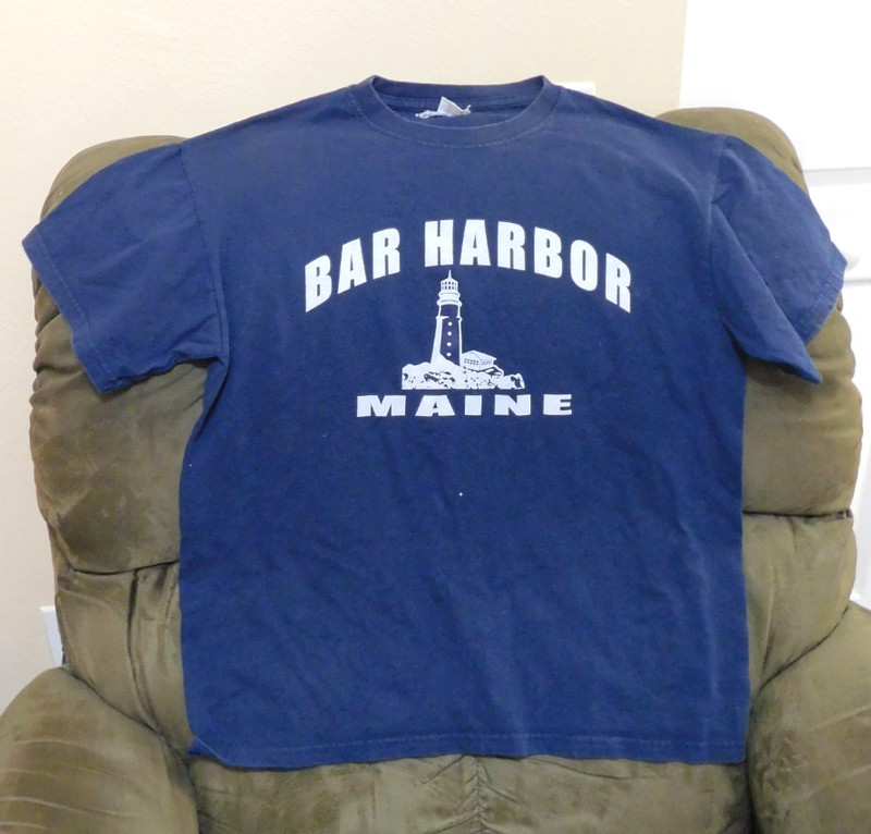 Bar Harbor Maine T-shirt - Men’s MEDIUM - BLUE