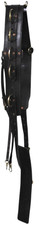 Premium Heavy Duty Leather Training Surcingle USA Made - Horse Size