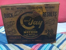 Vintage C & Jay Crankcase & Combustion Chamber Conditioner 2 Full Cans 1937