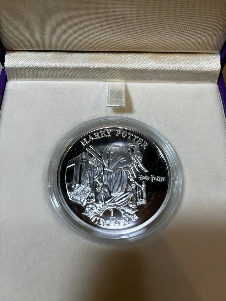 Набор из 4 2004 ГАРРИ ПОТТЕР узник Азкабана 1 корона серебро POBJOY новом - Изображение 4 из 4