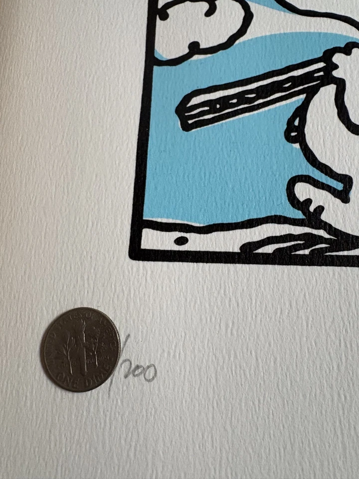 Mark Drew / Notorious BIG I Get Mine The Fast Way Ski Mask Way Print not banksy - image 3 of 4