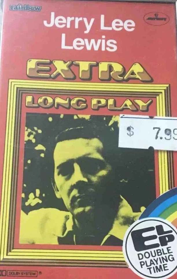 Jerry Lee Lewis 1979 Cassette Tape Extra Long Play ELP Double Deluxe Like New - Image 2 of 4