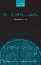 Thomas Grano Control and Restructuring (Hardback) (UK IMPORT)