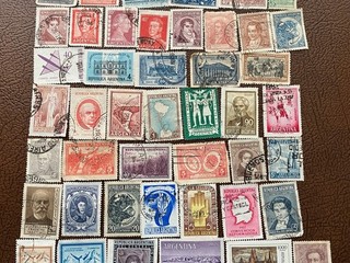 50 USED STAMPS FROM ARGENTINA