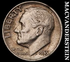 1955-D Roosevelt Dime- Silver- Scarce Better Date No Reserve #J6495
