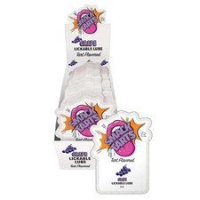 Smack Tarts Lickable Lube-Sour Grape 3ml Pouch Display of 36