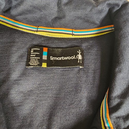 Smartwool Mens Puffer Vest Full Zip Sleeveless Jacket Layering Medium Navy Blue - Picture 5 of 9