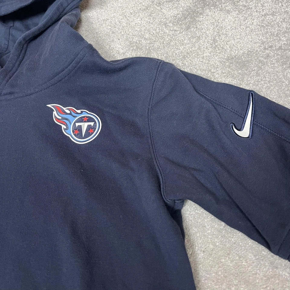 Толстовка с капюшоном молодежная Tennessee Titans XL 18/20 темно-синяя NFL футбол Nike пуловер - Изображение 2 из 4