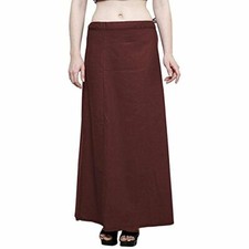 Underskirt Women Pure Cotton Petticoat Any Saree Sari Dress Color Size 30