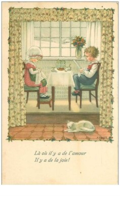 ILLUSTRATORS.n°31405.PAULI EBNER.LA OU IL Y A DE L'AMOUR IL Y A DE LA JOIE.C