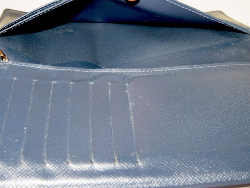 Cartera larga de cuero Epi Louis Vuitton y Brazza Taurillon negra - Imagen 9 de 24