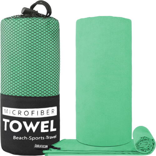 Quick-dry Microfiber Sports Towel Lightweight Breathable for Beach Gym Travel - Picture 10 of 17