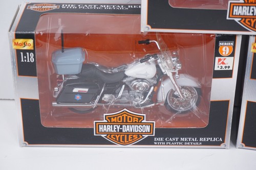 Lot Of (3) Vintage Maisto 1:18 Harley-Davidson Motorcycle Series 9 - Picture 3 of 5